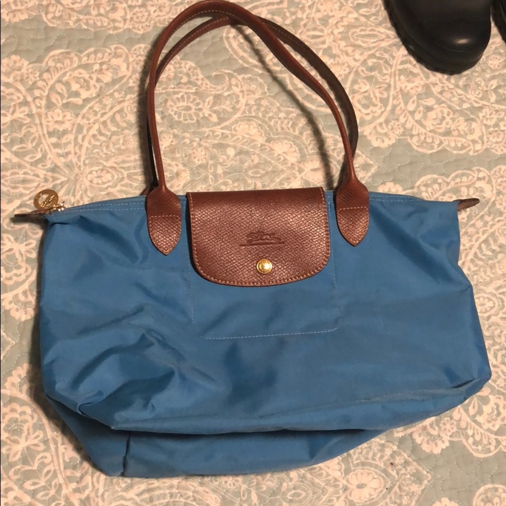 Blue Longchamp Small Tote